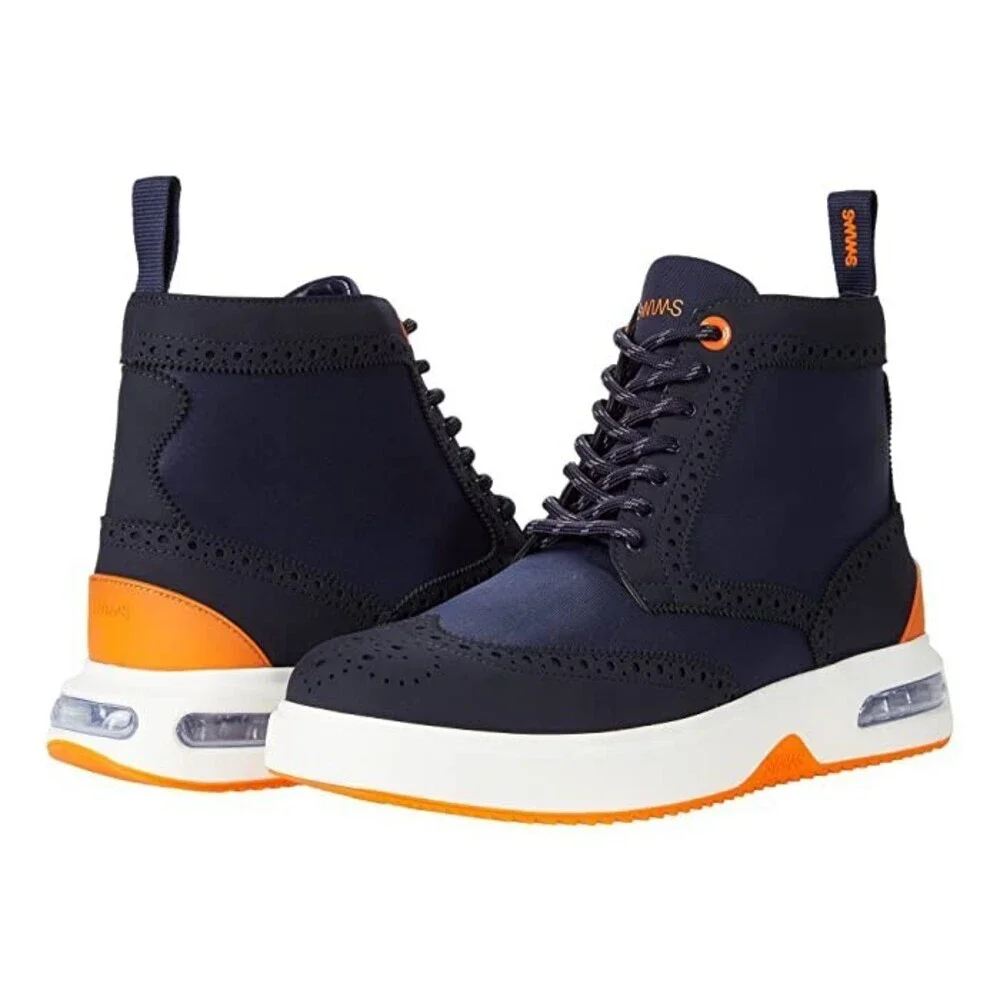 Swims Charles Hybrid Boot Men's US 8 Navy Blue Everyday Walking Shoes JOBB952